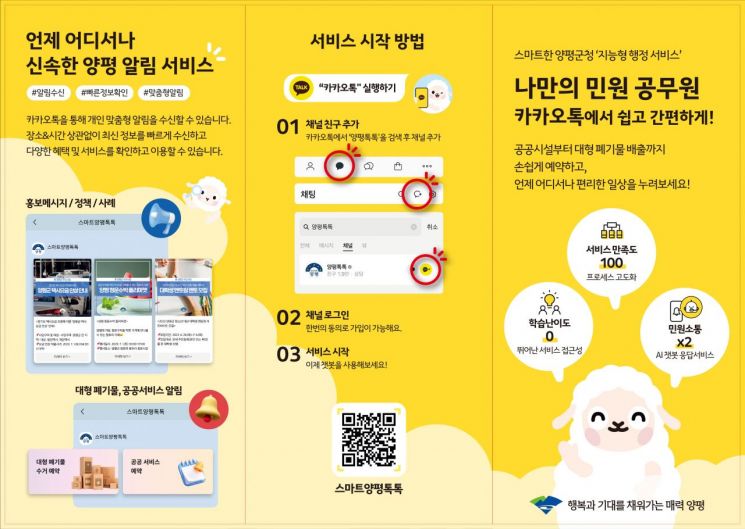 양평군, 디지털 행정혁신 선도…'스마트 양평톡톡' 주민 삶 바꿨다