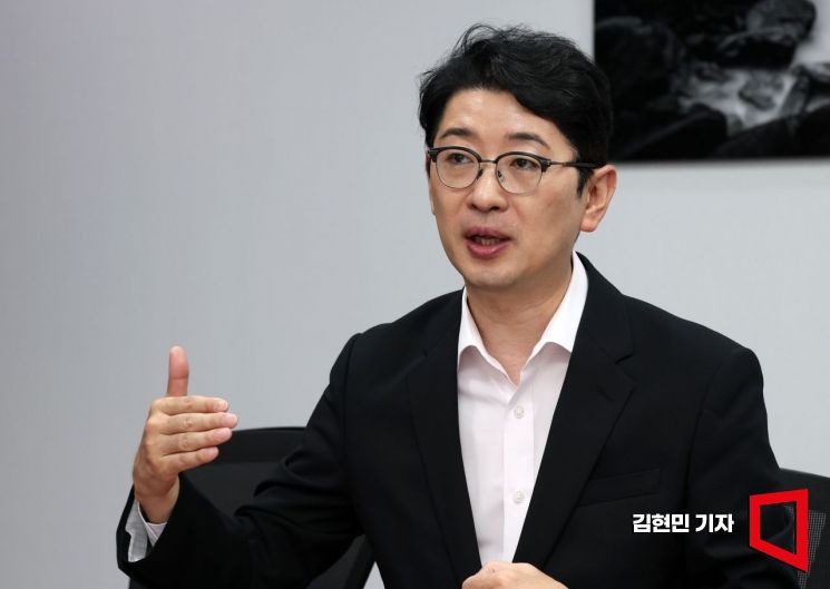 국민의힘 당대표 출마를 선언한 주진우 의원이 28일 국회에서 아시아경제와 인터뷰를 하고 있다. 2025.7.28 김현민 기자