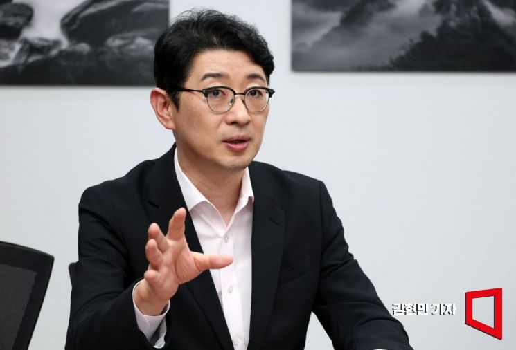 국민의힘 당대표 출마를 선언한 주진우 의원이 28일 국회에서 아시아경제와 인터뷰를 하고 있다. 2025.7.28 김현민 기자