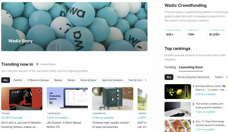 수출길 여는 中企, 와디즈서 AI로 날개 단다