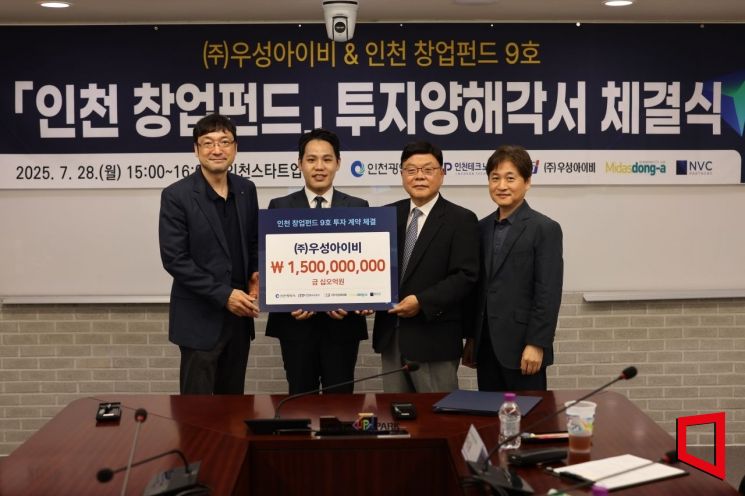 인천TP, '인천 창업펀드 9호' 투자계약 체결...총 293억 조성 - 뉴스 썸네일 이미지