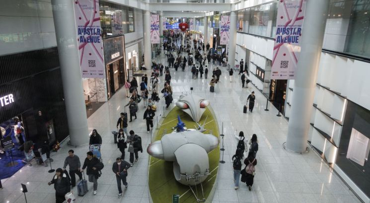 인천공항 1터미널 면세구역. 연합뉴스