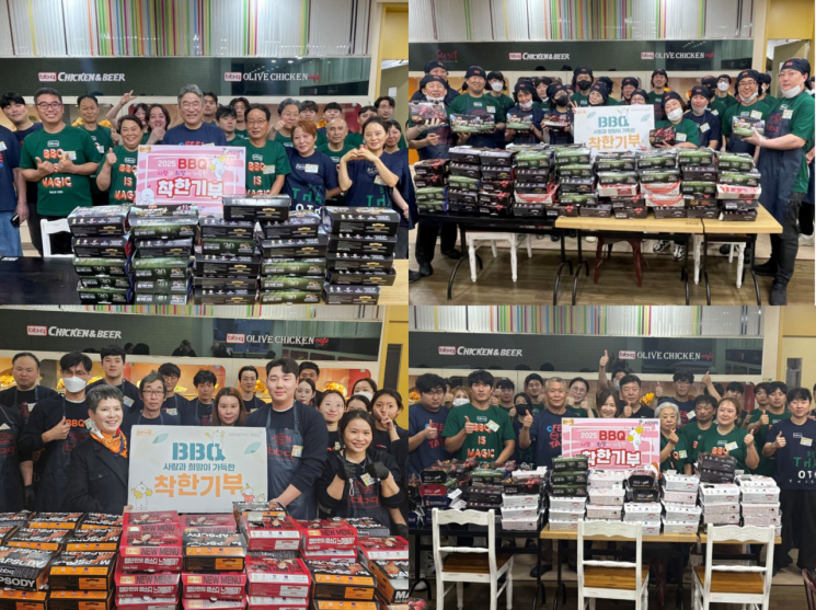 BBQ, 7월 한 달간 치킨 1000마리 기부