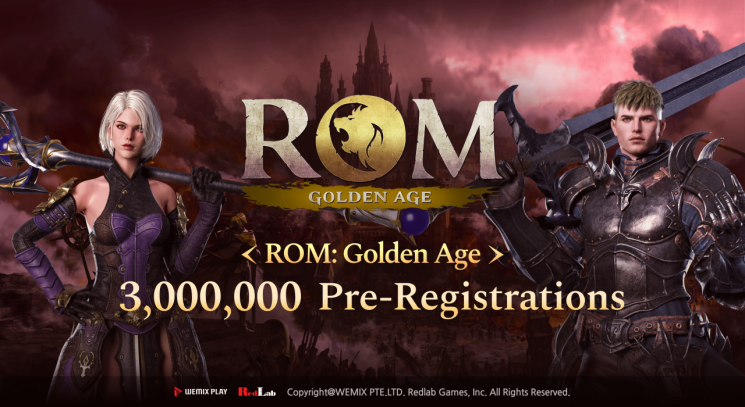 위메이드 웹3 MMORPG '롬: 골든 에이지' 사전예약 300만 돌파