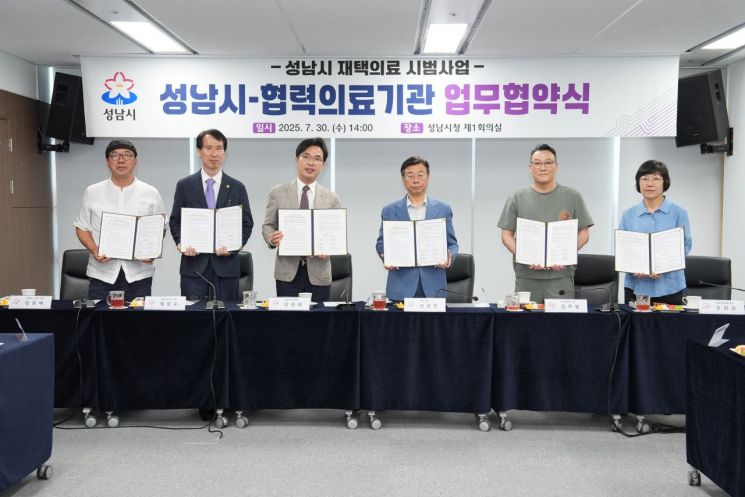 성남시, 5곳 의료기관과 협력해 재택의료사업 추진