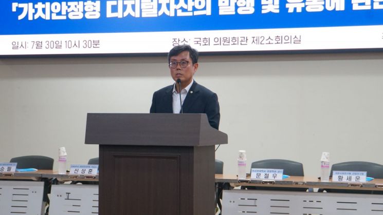 안도걸, '가치 안정형 디지털자산~' 입법설명회