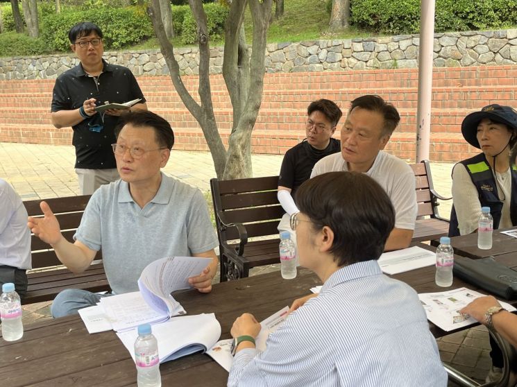 김학영 고양시의원, 가좌공원·한별어린이공원 환경개선사업 현장 점검
