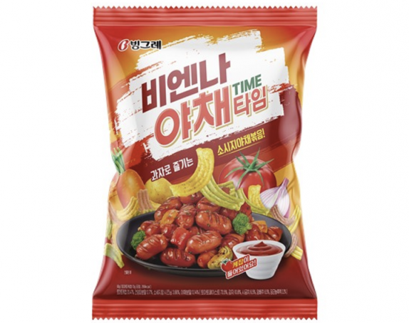 소시지 야채볶음이 과자로…빙그레, '비엔나 야채타임' 출시 