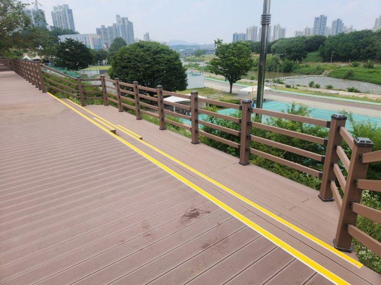 구리시, 왕숙천 제방 내 관망 산책로 조성사업 준공
