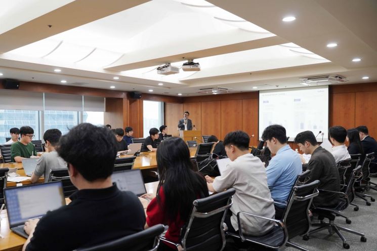 대한전선의 기업 설명회가 진행되고 있다. 사진=대한전선