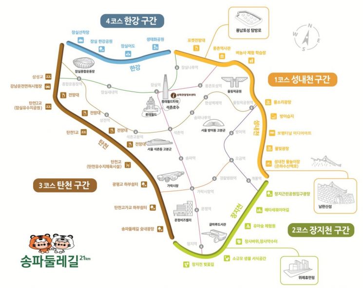 송파둘레길. 송파구 제공.