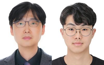 (왼쪽부터) 신소재공학과 이상한 교수, 김예준 석박통합과정생.