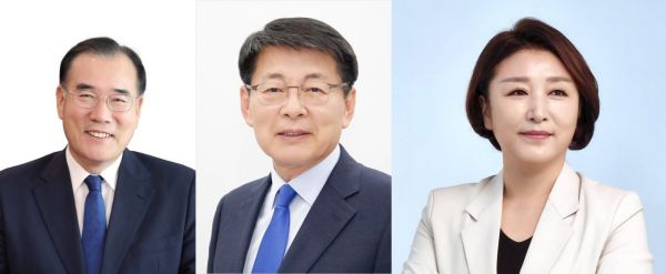 (사진 왼쪽부터) 이개호·서삼석·전진숙 더불어민주당 의원.