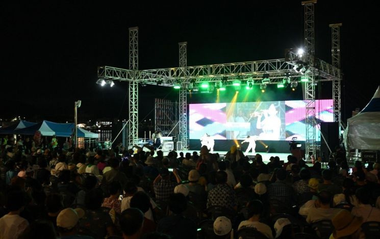 일광낭만가요제 현장.