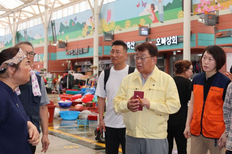 박성효 소진공 이사장, 전남 함평군 폭우 피해 현장 방문