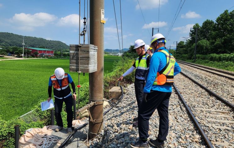 KORAIL Inspects Restoration Sites for Flood-Damaged Railway Facilities in Chungcheong Region