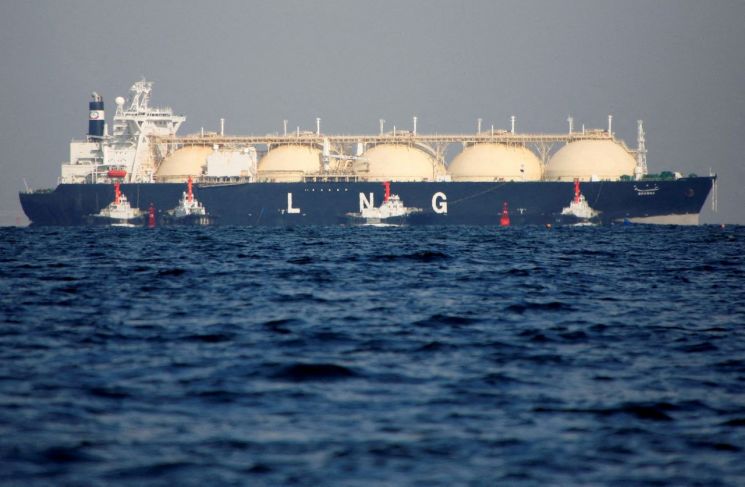 액화천연가스(LNG) 유조선 모습. 로이터연합뉴스