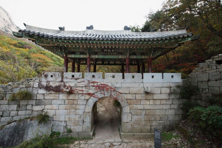 북한산성 성문(중성문). 고양특례시 제공