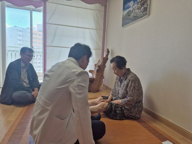 광주보훈청·자생한방병원, 독립유공자 위문·한방진료