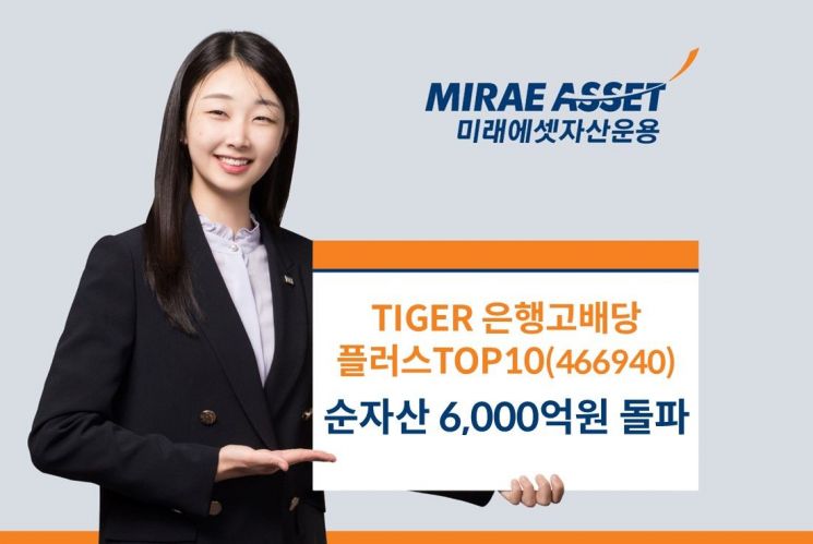TIGER 은행고배당플러스TOP10, 순자산 6000억 돌파
