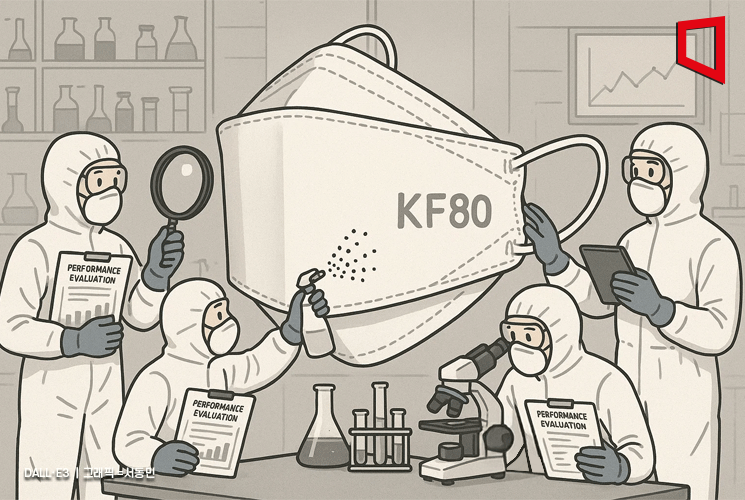 'KF80 마스크' 성능평가 강화…액체입자 차단까지