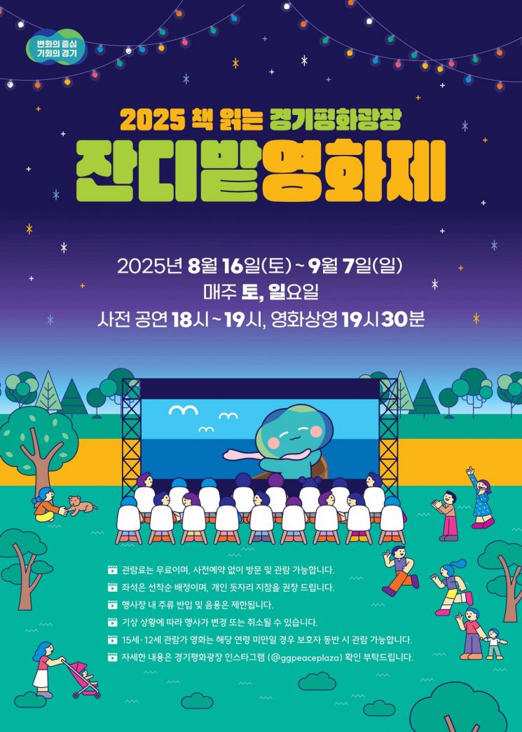 '2025 Gyeonggi Peace Plaza Lawn Film Festival' poster. Provided by Gyeonggi Province