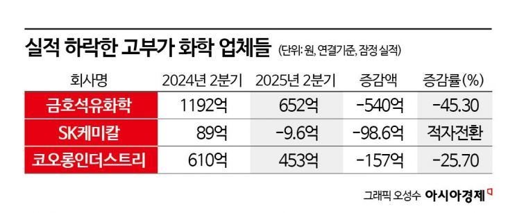 고부가·비NCC도 못 버텼다…석화업계 위기 다운스트림으로 확산