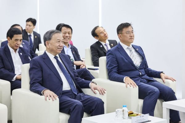 김남정 동원그룹 회장, DGT서 또 럼 베트남 당서기장과 환담