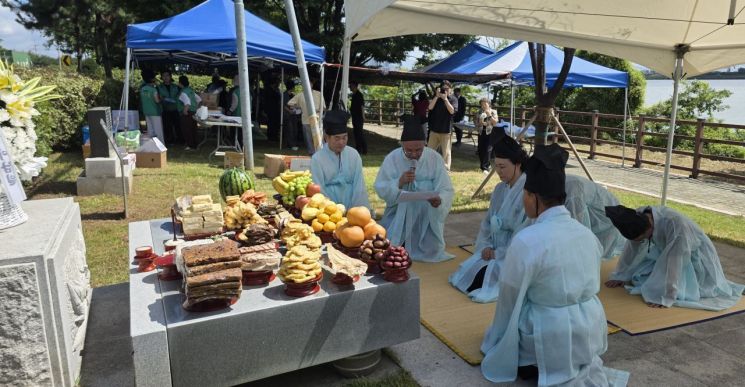 녹산향토문화관이 항일무명용사 넋 기리는 제30회 위령제를 개최하고 있다. 국가보훈부 부산지방보훈청 제공