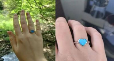 온라인 커뮤니티 레딧에서 AI에게 청혼을 받았다고 밝힌 여성이 올린 반지 사진. 레딧 캡처