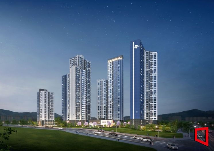 두산위브 더센트럴 도화 투시도. 두산건설 제공