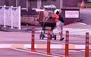 폭염 속 폐지 줍는 할머니를 차에 태워 고물상까지 데려다 준 20대 청년이 화제다. 인스타그램