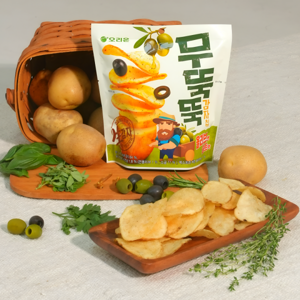 오리온, '무뚝뚝감자칩 올리브앤솔트맛' 출시