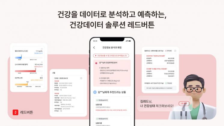 국민대 자회사 블루라이언스, AI 기반 건강 분석·예측 앱 '레드버튼'... - 뉴스 썸네일 이미지