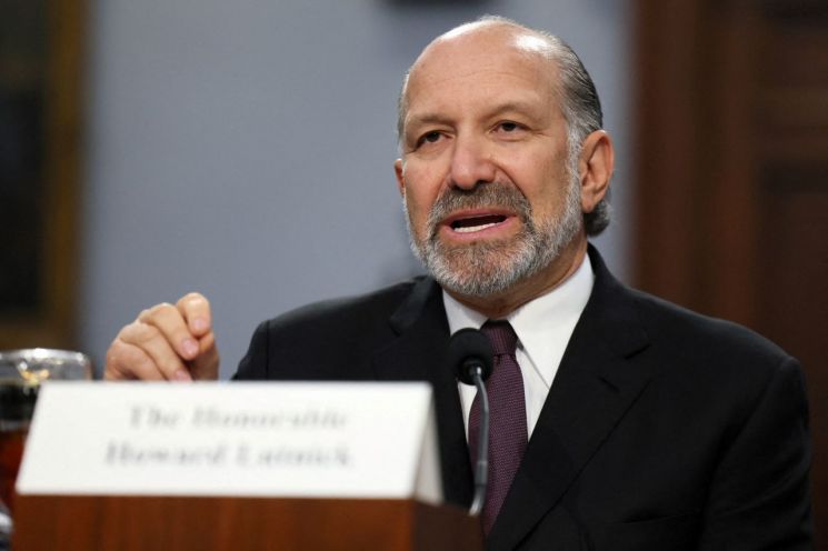 하워드 러트닉 미국 상무부 장관. 로이터연합뉴스