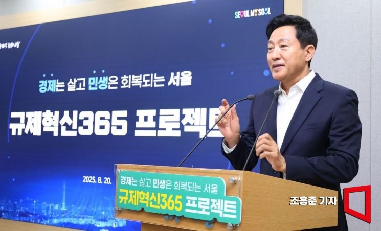 [포토] 오세훈 시장 '규제혁신365 프로젝트' 기자설명회