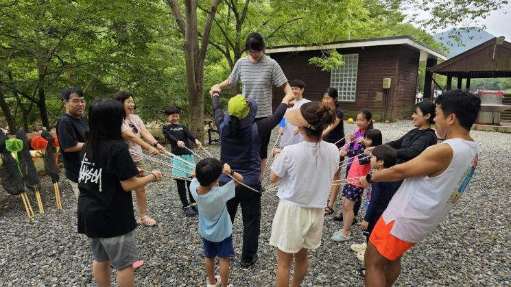 "금산산림문화타운 청정계곡에서 더위 식혀요"