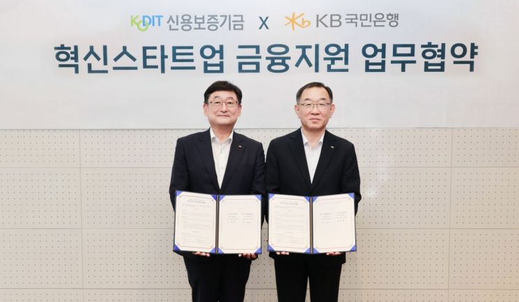 KB국민은행, 신보와 MOU…710억 보증대출 공급