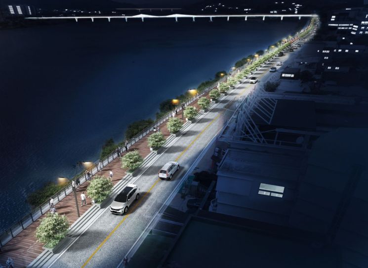 전진선 군수 "남한강 특화거리 조성…전국 명소로 도약시킬 것"