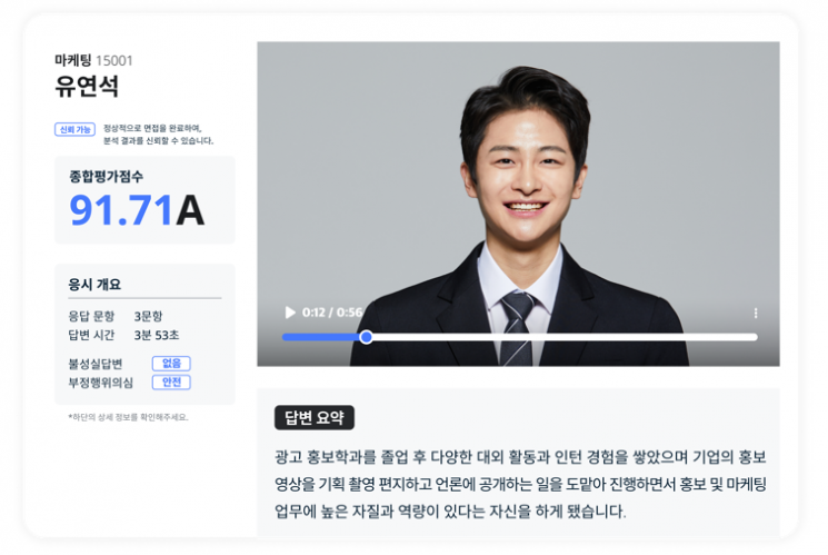 [AI혁명](164)"면접 본 A군 점수는요"…무하유 '몬스터'가 알려준다   