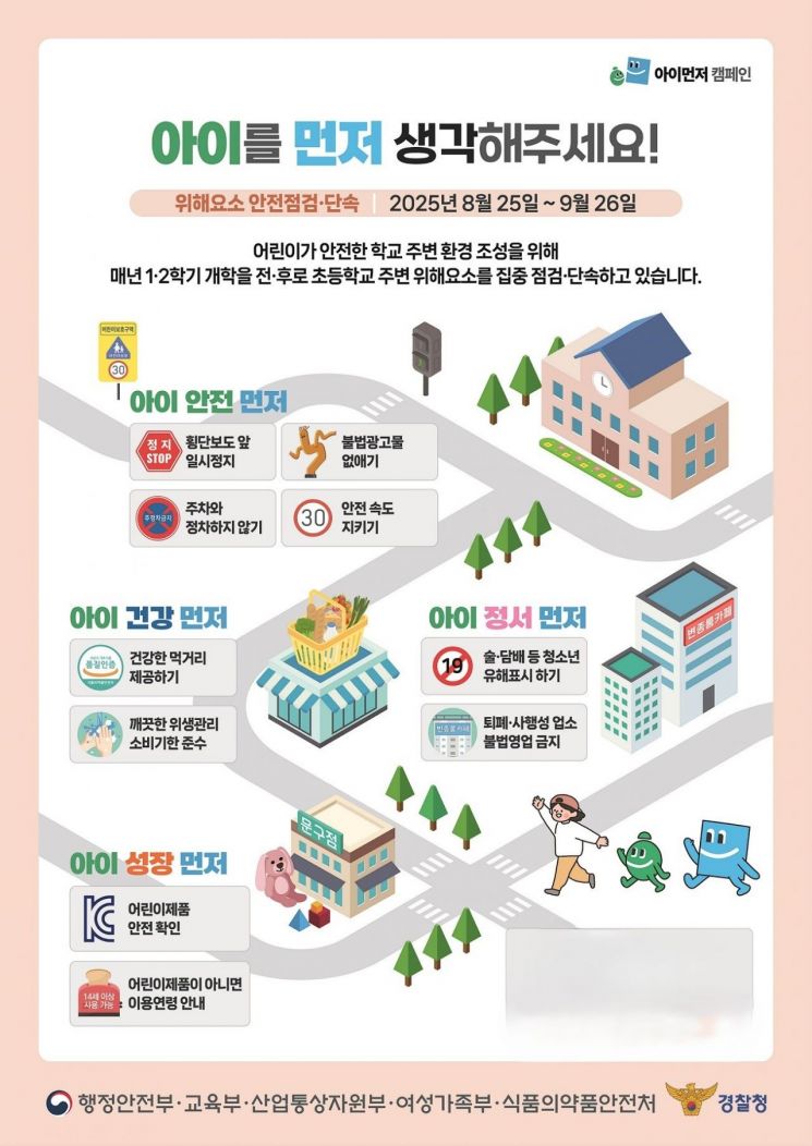 대전시, 학교 주변 위해요소 안전 점검·단속