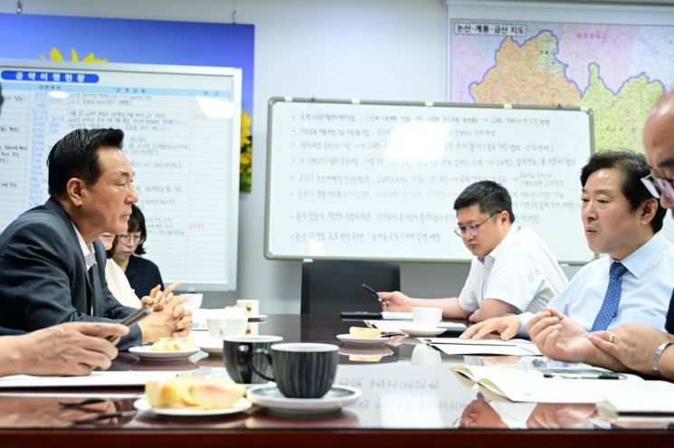 논산시, 핵심 현안 예산 반영 총력…국방미래기술센터·재해예방 사업 