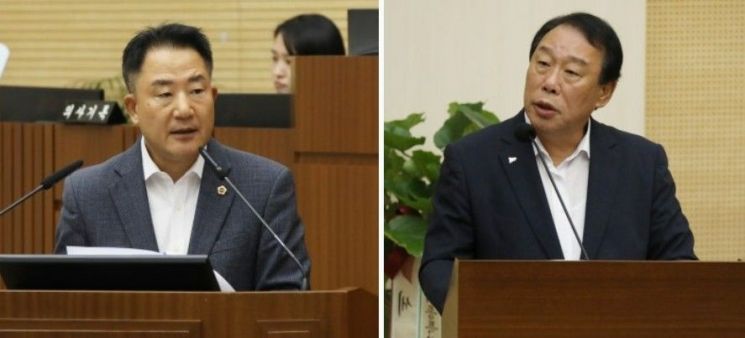 시계방향으로 상병헌 세종시의원 최민호 세종시장. / 사진= 사무처 홍보기획팀 제공