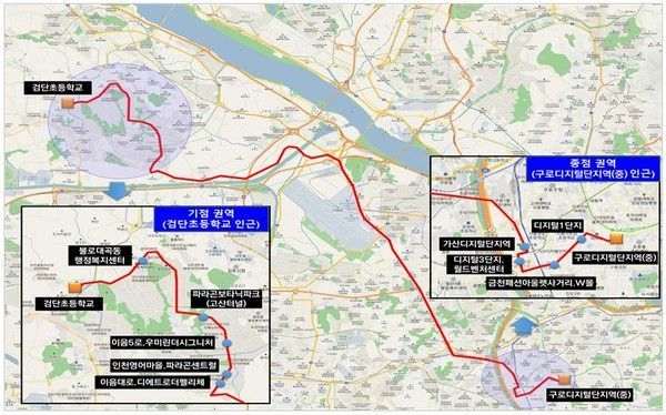 인천 검단~구로디지털단지 직행 광역급행버스 개통