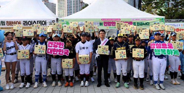 경남농협, 창원NC파크에서 '범국민 아침밥먹기 운동' 홍보 펼쳐