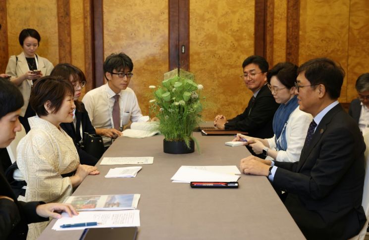 [Photo] Minister Choi Hwiyeong Holds Bilateral Talks with Japan's Minister of Education, Culture, Sports, Science and Technology Abe Toshiko