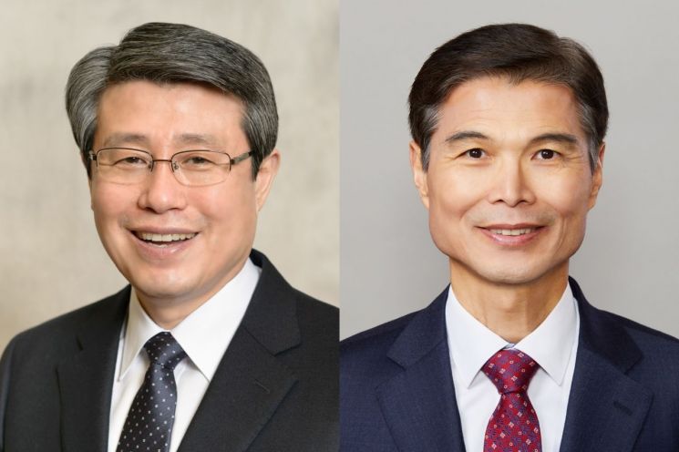 김성익(왼쪽부터) 전 삼육대학교 총장, 김일목 전 총장. 삼육대학교