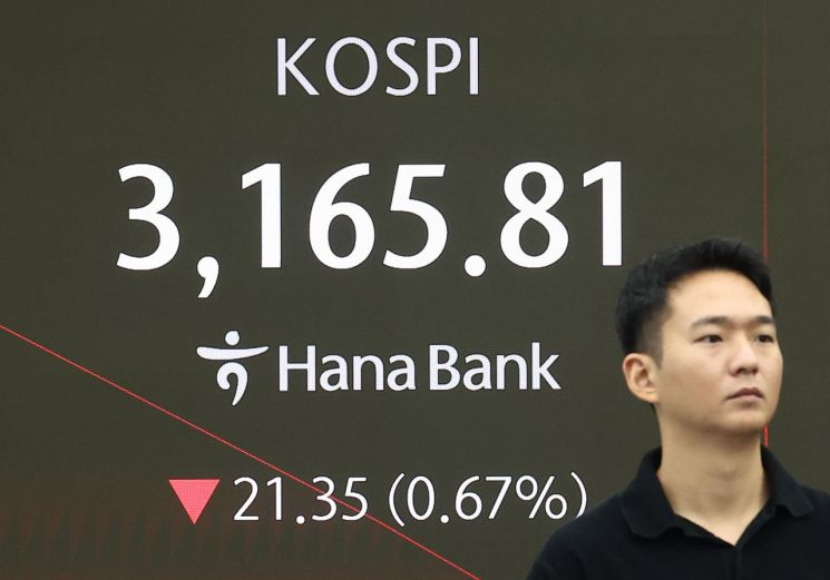 코스피, 기관 순매수에 강세…3200선 턱밑