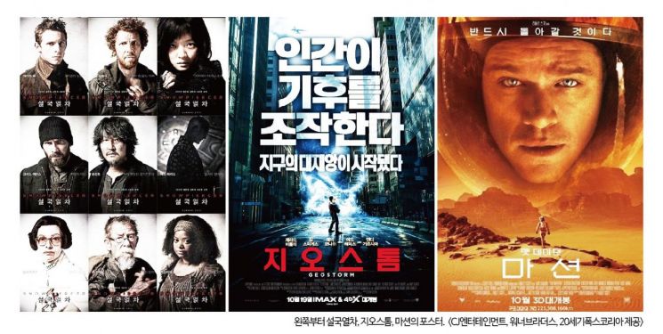 지구공학을 다룬 영화들.