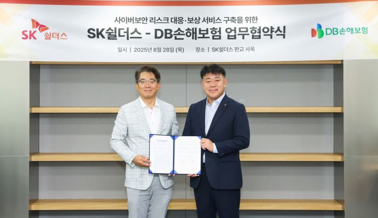 DB손보, SK쉴더스와 사이버보안사업 업무협약